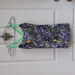 LULULEMON Floral Yoga Tank Top Sz 4